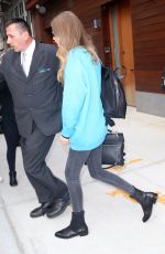 GIGI HADID in a MTV Sweater Out in New York 11/02/2016