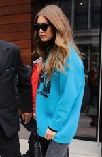 GIGI HADID Leaves Her Apartment in New York 11/02/2016