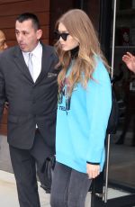 GIGI HADID Leaves Her Apartment in New York 11/02/2016