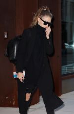 GIGI HADID Leaves Her Apartment in New York 11/12/2016