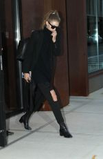 GIGI HADID Leaves Her Apartment in New York 11/12/2016