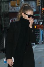 GIGI HADID Leaves Her Apartment in New York 11/12/2016