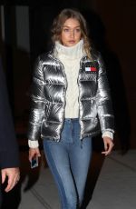 GIGI HADID Leaves Her Hotel in New York 11/01/2016