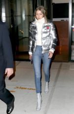 GIGI HADID Leaves Her Hotel in New York 11/01/2016