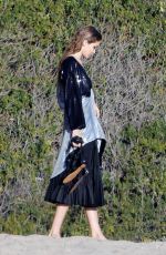 GIGI HADID on the Set of a Photoshoot in Malibu 11/17/2016