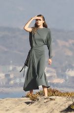 GIGI HADID on the Set of a Photoshoot in Malibu 11/17/2016