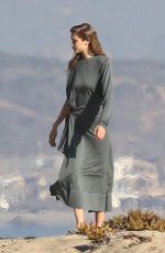 GIGI HADID on the Set of a Photoshoot in Malibu 11/17/2016