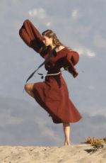 GIGI HADID on the Set of a Photoshoot in Malibu 11/17/2016