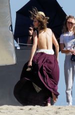 GIGI HADID on the Set of a Photoshoot in Malibu 11/17/2016