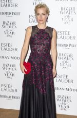 GILLIAN ANDERSON at Harper’s Bazaar Women of the Year Awards in London 10/31/2016