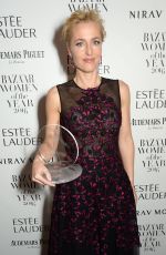 GILLIAN ANDERSON at Harper’s Bazaar Women of the Year Awards in London 10/31/2016