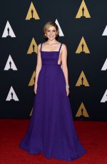 GRETA GERWIG at AMPAS’ 8th Annual Governors Awards in Hollywood 11/12/2016