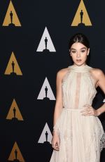 HAILEE STEINFELD at AMPAS’ 8th Annual Governors Awards in Hollywood 11/12/2016