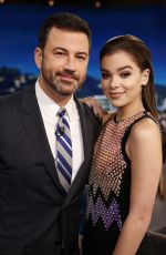 HAILEE STEINFELD at Jimmy Kimmel Live 11/01/2016 