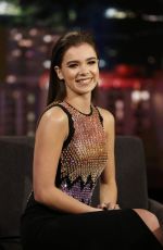 HAILEE STEINFELD at Jimmy Kimmel Live 11/01/2016 