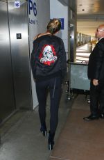 HAILEY BALDWIN at LAX Airport in Los Angeles 11/29/2016