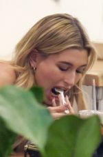 HAILEY BALDWIN Having Lunch in Los Angeles 11/26/2016
