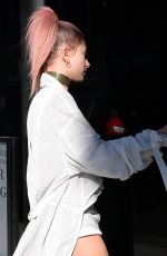 HAILEY BALDWIN Leaves M Cafe in Beverly Hills 11/10/2016