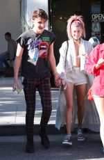 HAILEY BALDWIN Leaves M Cafe in Beverly Hills 11/10/2016