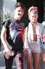 HAILEY BALDWIN Leaves M Cafe in Beverly Hills 11/10/2016
