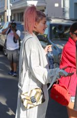 HAILEY BALDWIN Leaves M Cafe in Beverly Hills 11/10/2016