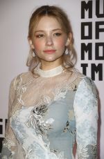HALEY BENNETT at Museum of the Moving Image 30th Annual Salute in New York 11/02/2016