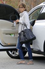 HALLE BERRY Out and About in Santa Monica 11/06/2016