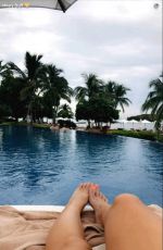 HILARY DUFF in Bikini, Snapchat Pictures 11/11/2016
