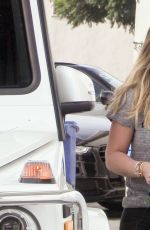 HILARY DUFF Leaves a Gym in West Hollywood 11/16/2016