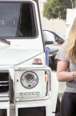 HILARY DUFF Leaves a Gym in West Hollywood 11/16/2016