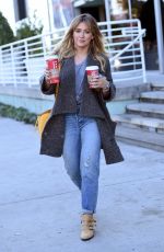 HILARY DUFF Leaves a Starbucks in Los Angeles 11/23/2016