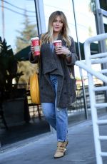 HILARY DUFF Leaves a Starbucks in Los Angeles 11/23/2016