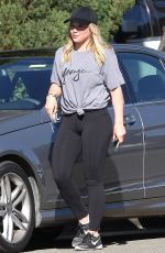 HILARY DUFF Out and About in Beverly Hills 11/08/2016