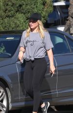 HILARY DUFF Out and About in Beverly Hills 11/08/2016