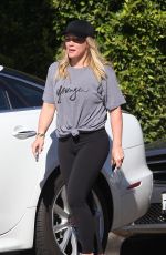 HILARY DUFF Out and About in Beverly Hills 11/08/2016