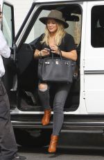 HILARY DUFF Out for Lunch in West Hollywood 11/15/2016