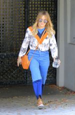 HILARY DUFF Out Shopping in Beverly Hills 11/22/2016