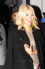 HOLLY WILLOGHBY Leaves Groucho Club in London 11/25/2016