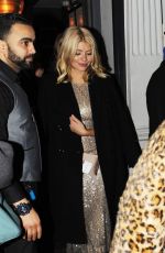 HOLLY WILLOGHBY Leaves Groucho Club in London 11/25/2016