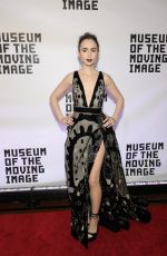 LILY COLLINS at Museum of the Moving Image 30th Annual Salute in New York 11/02/2016