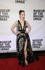LILY COLLINS at Museum of the Moving Image 30th Annual Salute in New York 11/02/2016