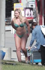 ISKRA LAWRENCE in Bikini on the Set of a Photoshoot in Venice Beach 11/02/2016