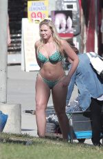 ISKRA LAWRENCE in Bikini on the Set of a Photoshoot in Venice Beach 11/02/2016