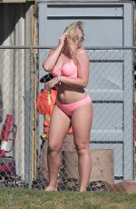 ISKRA LAWRENCE in Bikini on the Set of a Photoshoot in Venice Beach 11/02/2016