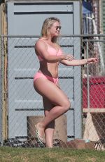 ISKRA LAWRENCE in Bikini on the Set of a Photoshoot in Venice Beach 11/02/2016