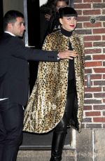 KATY PERRY Arrives at Late Show with Stephen Colbert 11/07/2016