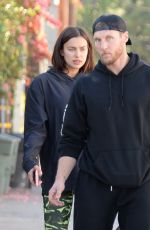 IRINA SHAYK and Jason Walsh Out in West Hollywood 11/21/2016 