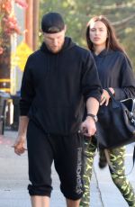 IRINA SHAYK and Jason Walsh Out in West Hollywood 11/21/2016 