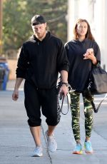 IRINA SHAYK and Jason Walsh Out in West Hollywood 11/21/2016 