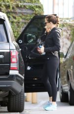 JENNIFER GARNER Heading to a Gym in Los Angeles 11/13/2016